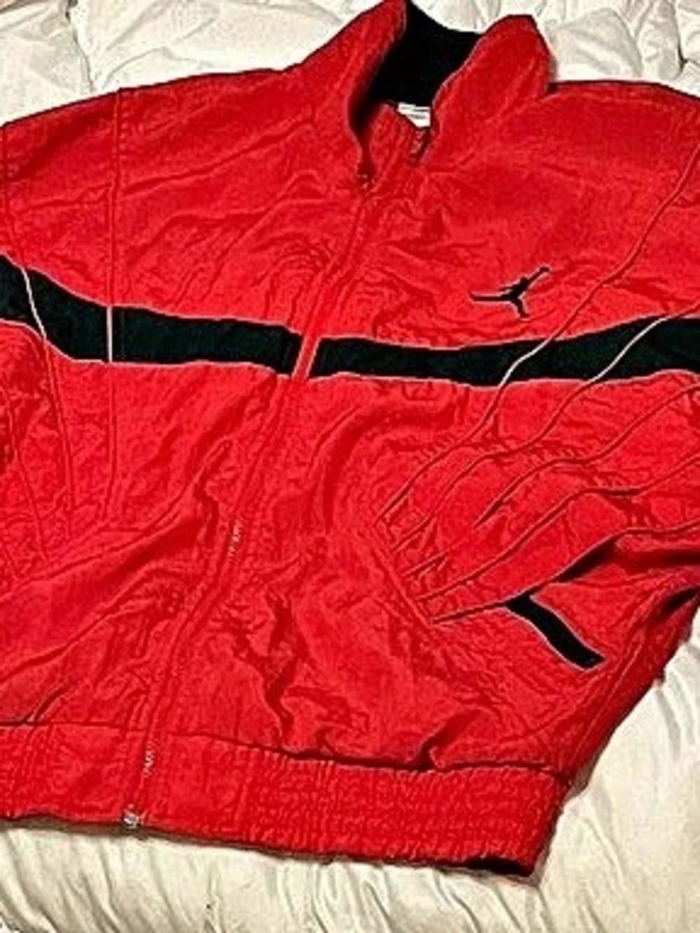 Jordan Men's Red & Black Color Block Windbreaker